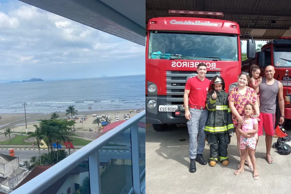 Bombeiro, sozinho, resgata cinco pessoas que se afogavam em Bertioga; ele estava de folga