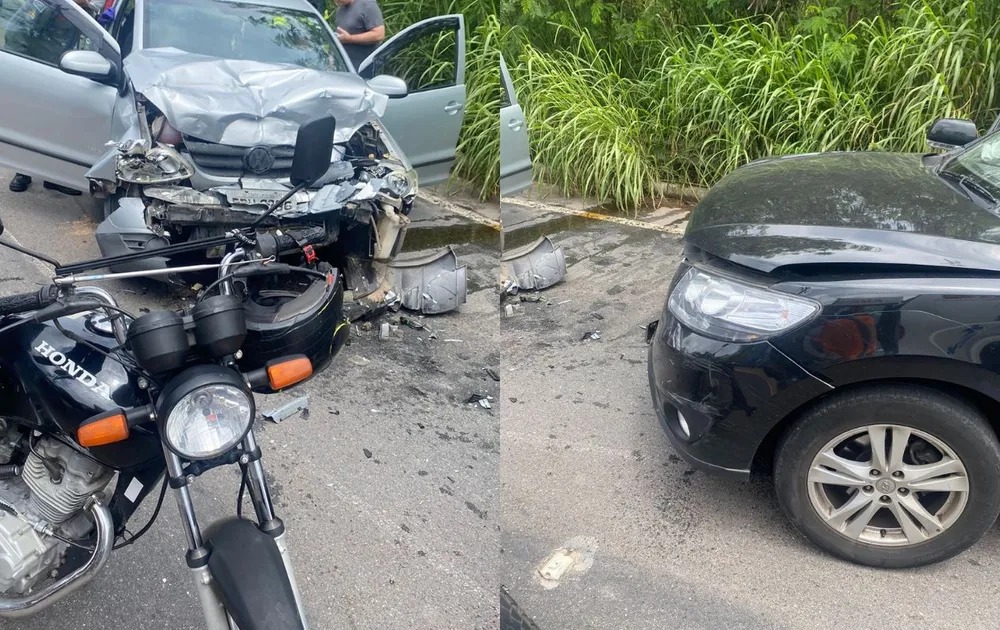 Na contramão, motorista causa acidente com seis pessoas feridas, inclusive uma criança