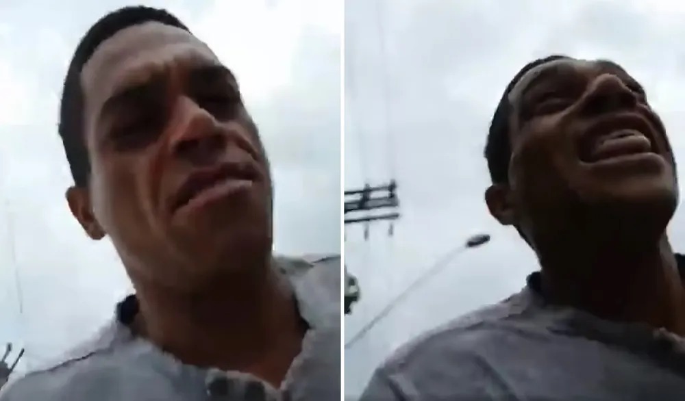 Ladrão rouba celular de aposentado que transmitia live e filma o próprio rosto;ele fugiu