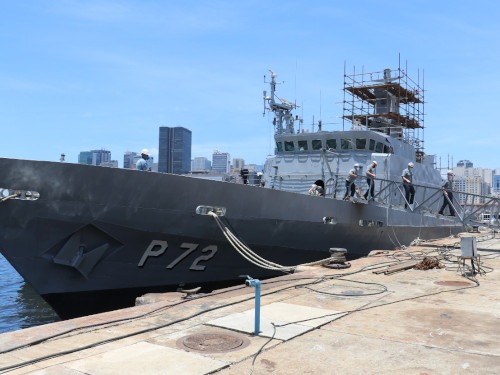 Novo navio da Marinha ancora em Santos na quinta; 35 tripulantes