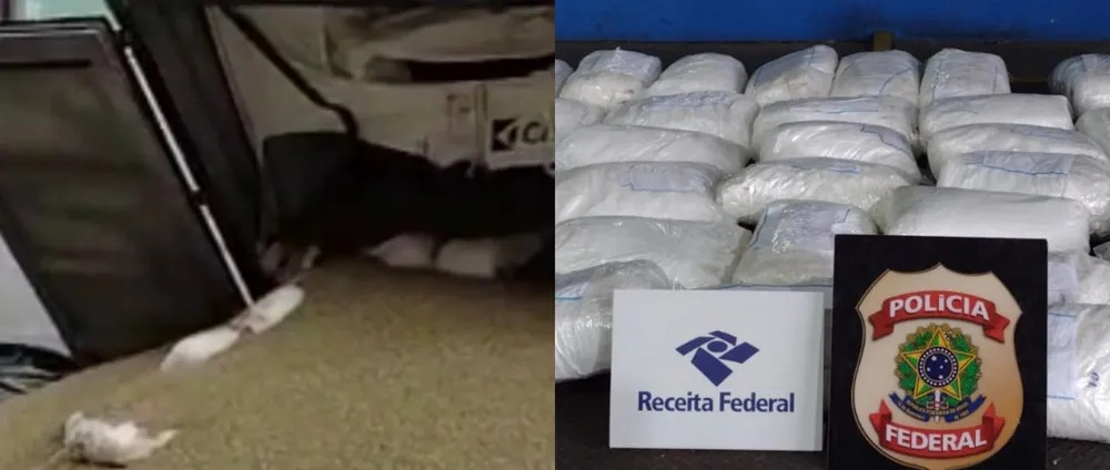 PF e Receita pegam mais de meia tonelada de cocaína escondida em café