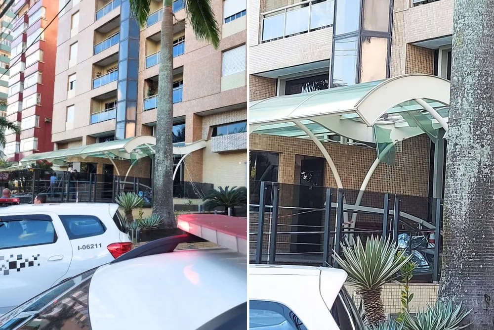Limpador de fachada morre ao cair do 14º andar em Santos;tentou refazer serviço