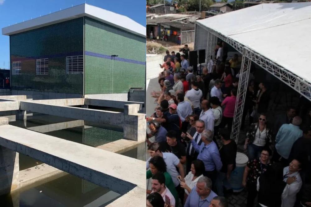 Santos inaugura sistema contra enchentes que custou R$ 38 milhões