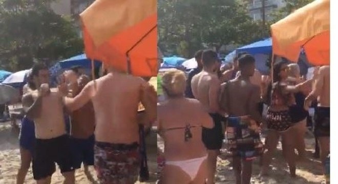 Vendedores tentam matar turistas em praia de Guarujá;vítimas só procuravam um telefone