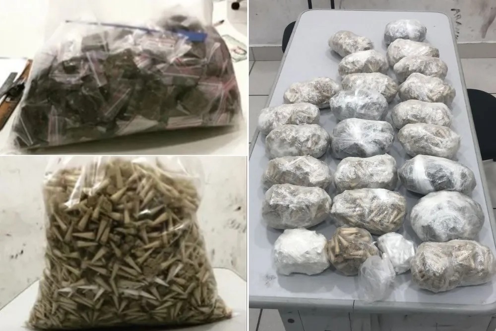 PM prende casal dormindo e apreende quase 5 quilos de drogas entre cocaína e maconha