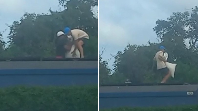 Ladrões saqueiam trem em movimento em Guarujá 