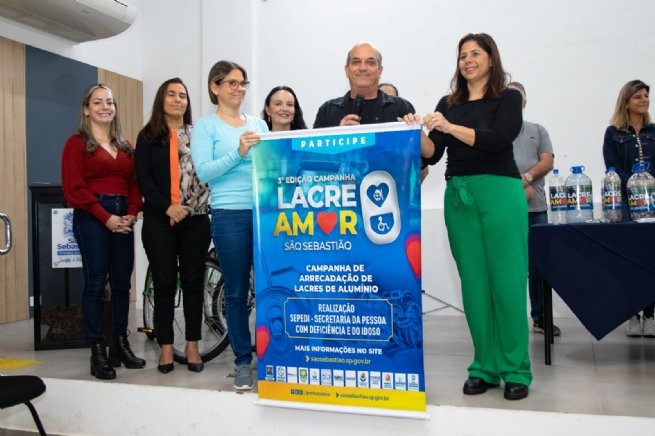 Secretaria da Pessoa com Deficiência e do Idoso de São Sebastião lança 3ª edição da Campanha Lacre Amor