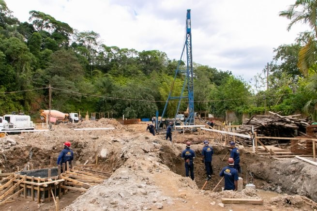 Obras de nova escola em Cambury avançam em São Sebastião