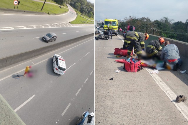Motociclista de App morre com passageira ao fazer manobra imprudente na rodovia 