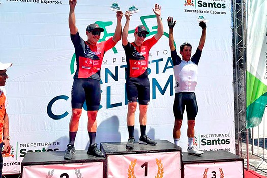 Equipe Vinibiketeam/Time PG é campeão santista de ciclismo